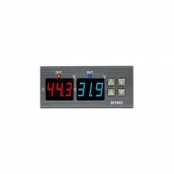 Double programmable temperature alarm (two exhausts) or (exhaust and engine) or (two engines)